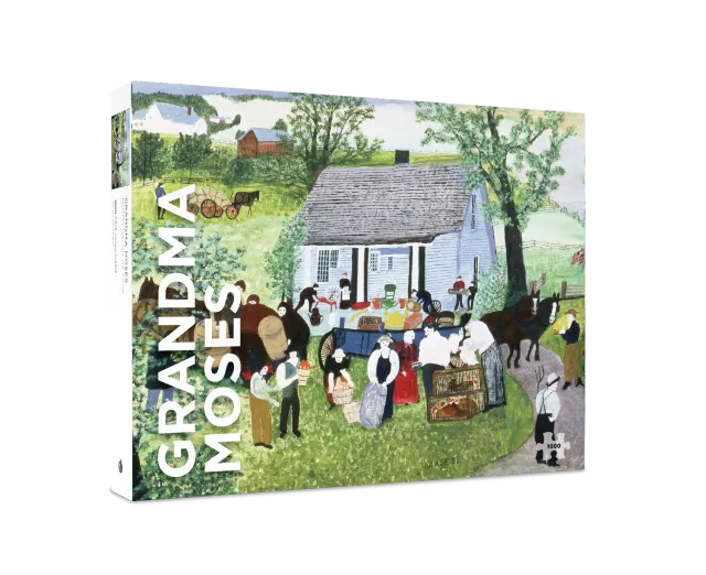 Pomegranate Grandma Moses Moving Day puslespil 1000 brikker gård
