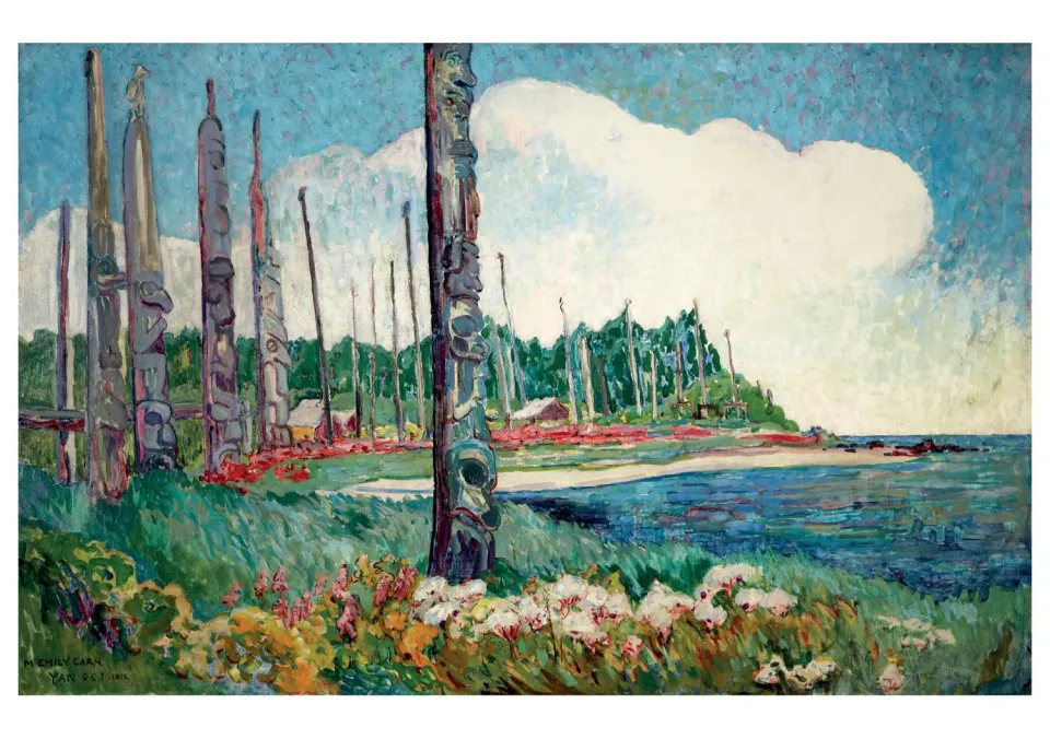 Emily Carr Yan Q.C.I. enkeltkort landskab kyst