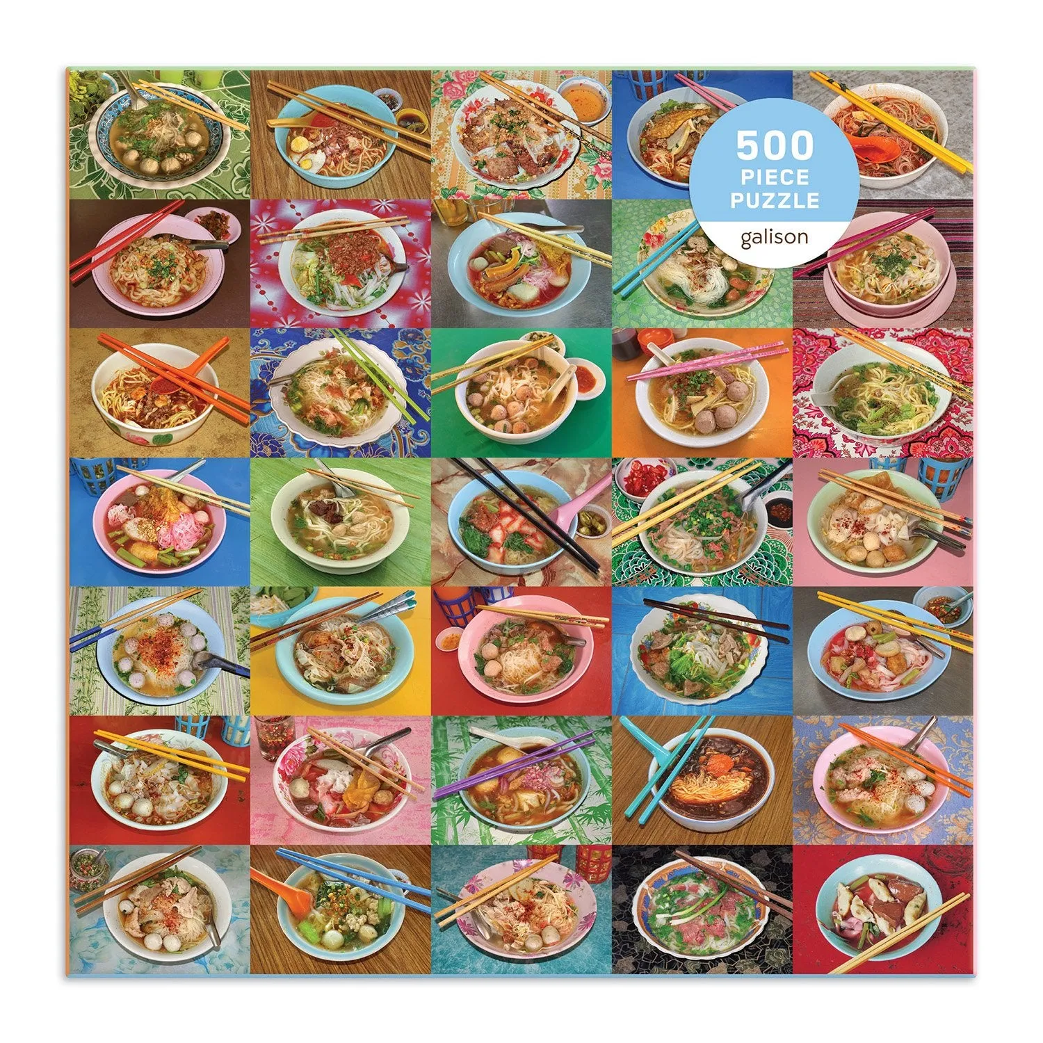 Galison Troy Litten Noodles for Lunch puslespil 500 brikker mad