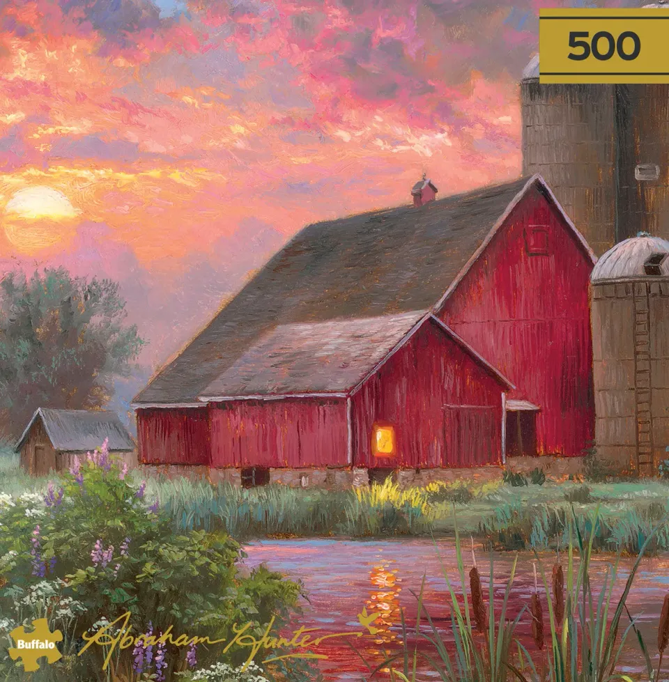 Buffalo Games Gold End of Day puslespil 500 brikker gaveæske