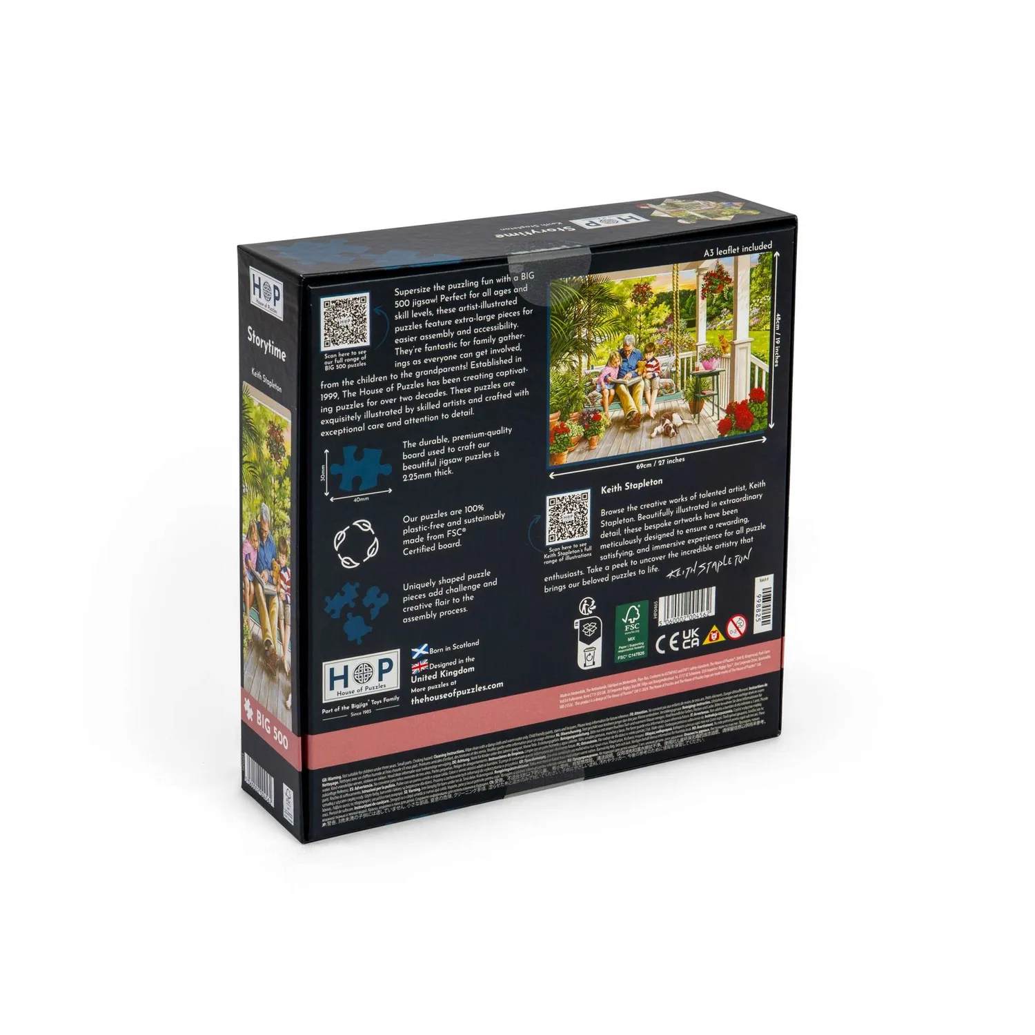 House of Puzzle BIG Storytime puslespil 500 brikker XL
