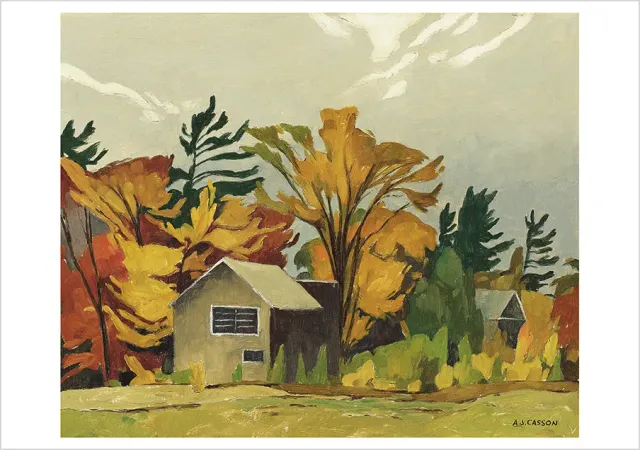 Pomegranate A. J. Casson Tom Thomson's Shack brevkort enkelt