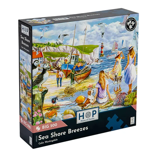 House of Puzzles BIG Sea Shore Breezes puslespil 500 brikker hav