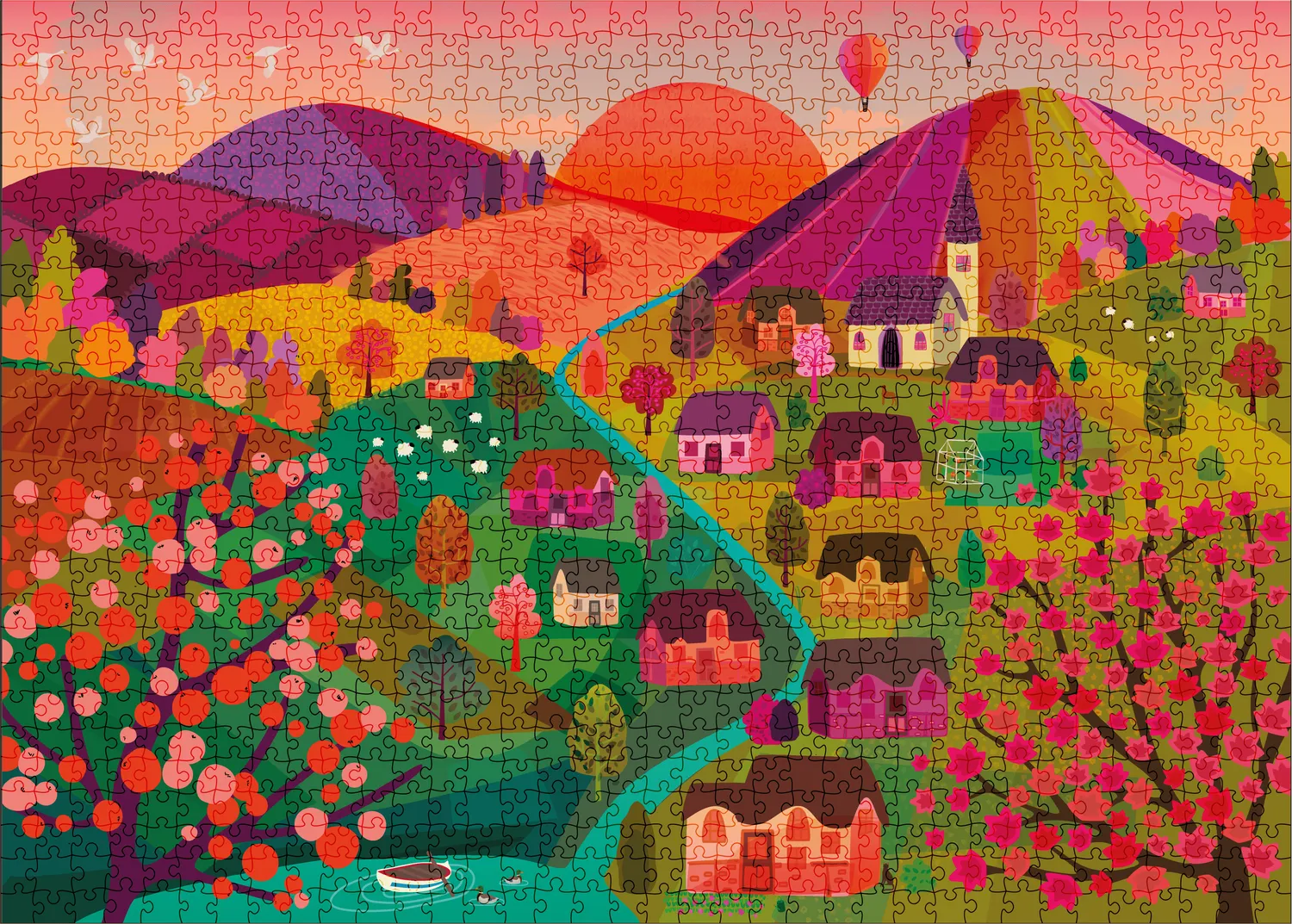 Elena Essex Sunset Valley puslespil 1000 brikker efterår