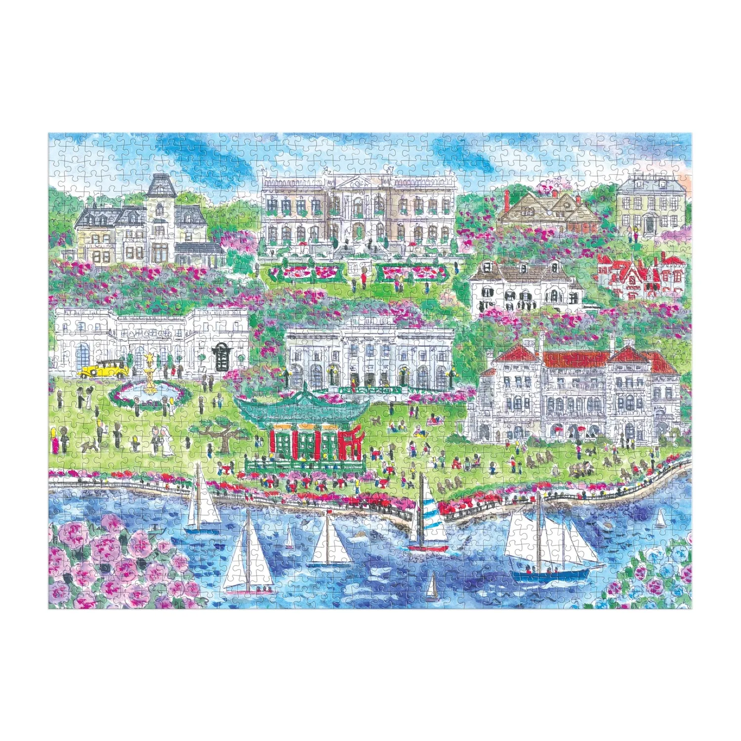 Galison Michael Storrings Newport Mansions puslespil 1000 brikker