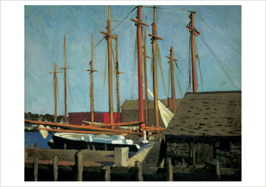 Pomegranate Edward Hopper New England kort 20 stk kyst
