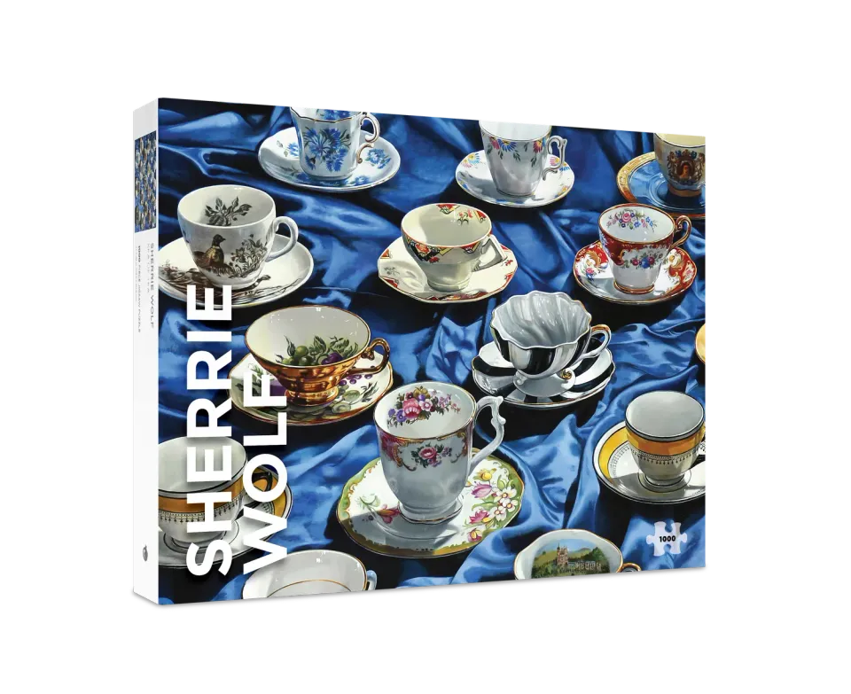 Pomegranate Sherrie Wolf Sea of Tea puslespil 1000 brikker tekopper