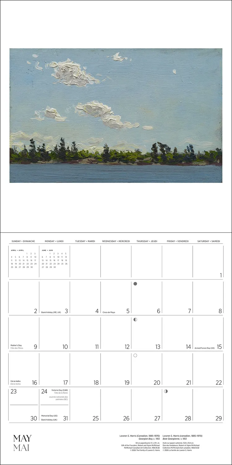 Pomegranate Lawren S. Harris vægkalender 2027 landskab