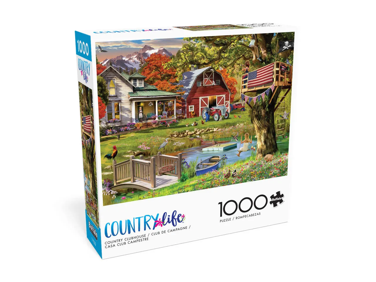 Buffalo Games Country Life Country Clubhouse puslespil 1000 brikker
