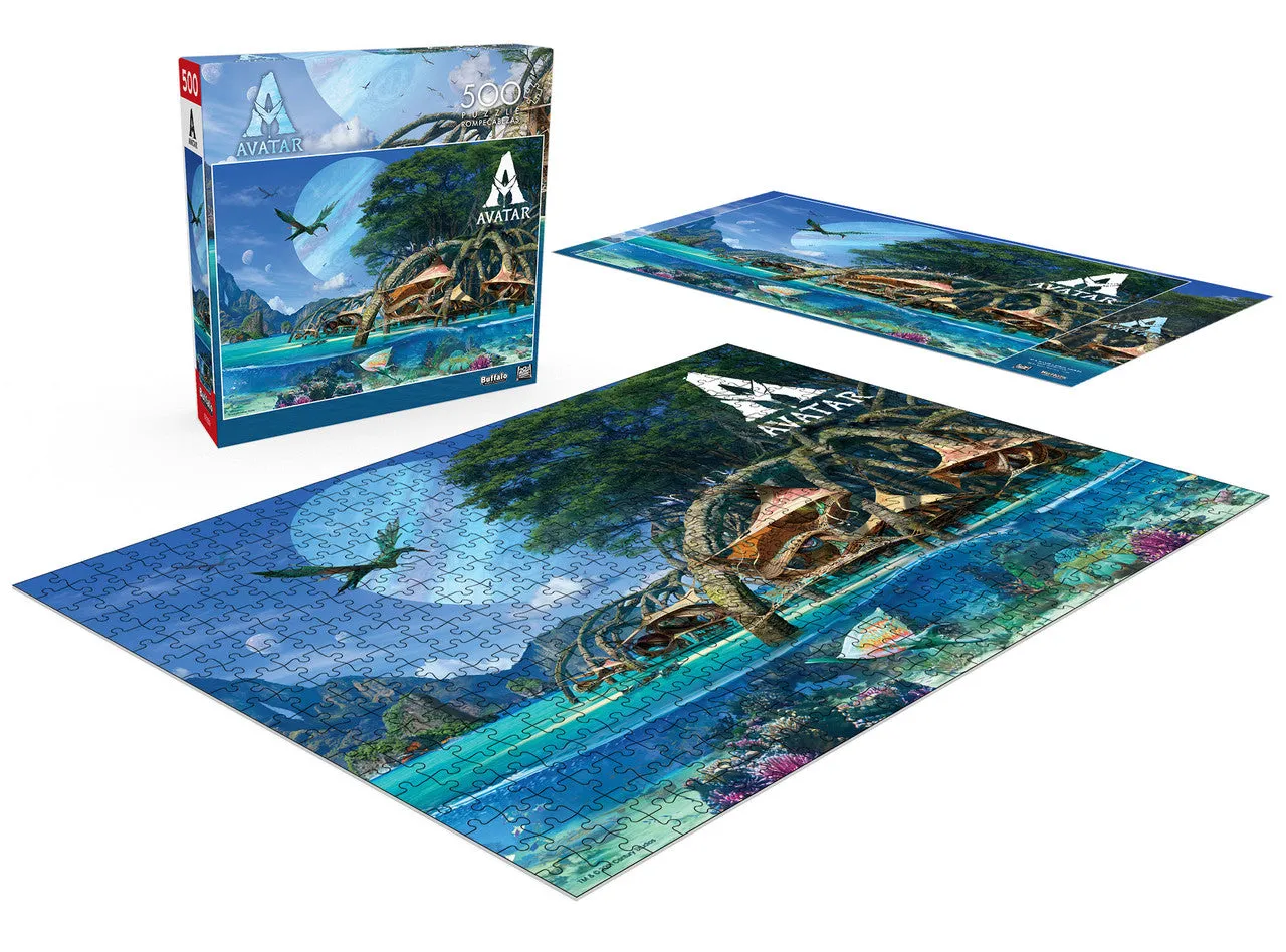 Buffalo Games Avatar Metkayina Village puslespil 500 brikker hav