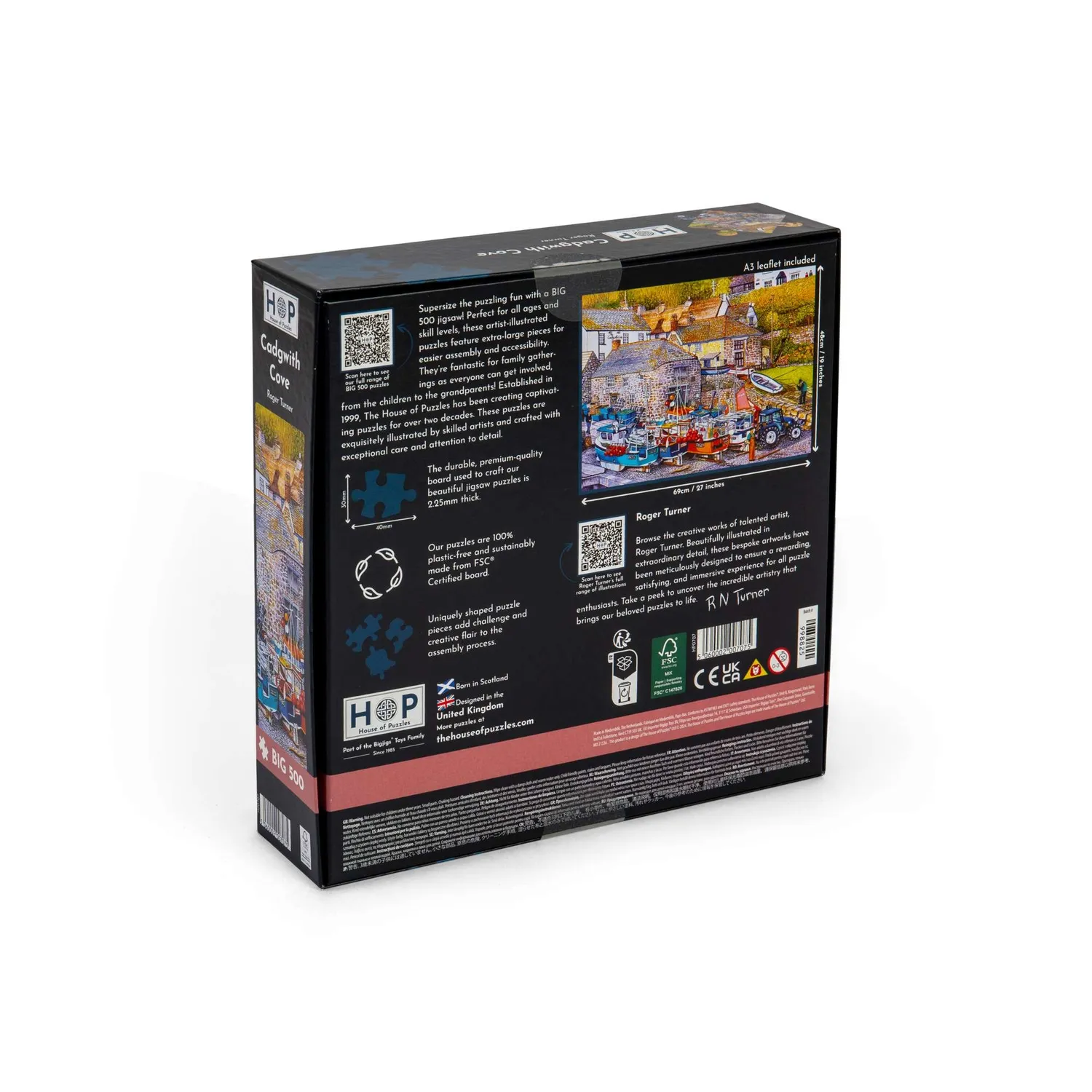 House of Puzzles BIG 500 Cadgwith Cove 500 brikker puslespil kyst