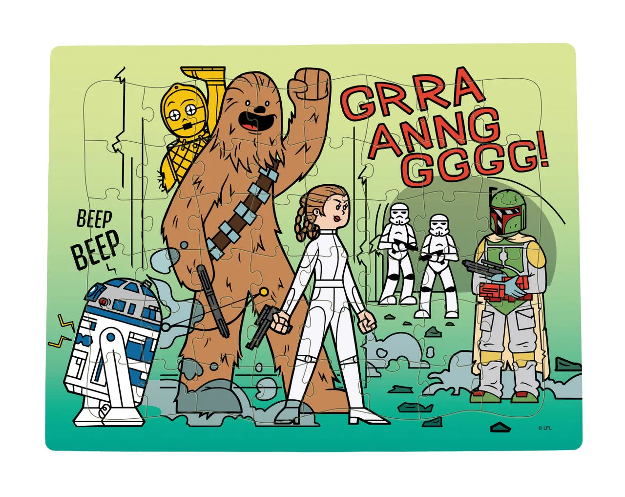 Buffalo Games Star Wars børnepuslespil 4-pak 12-48 brikker