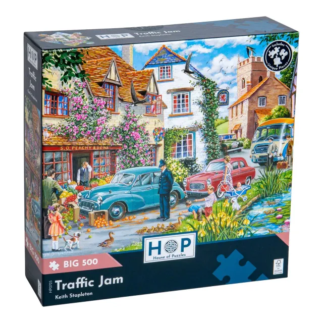 House of Puzzles BIG Traffic Jam puslespil 500 biler
