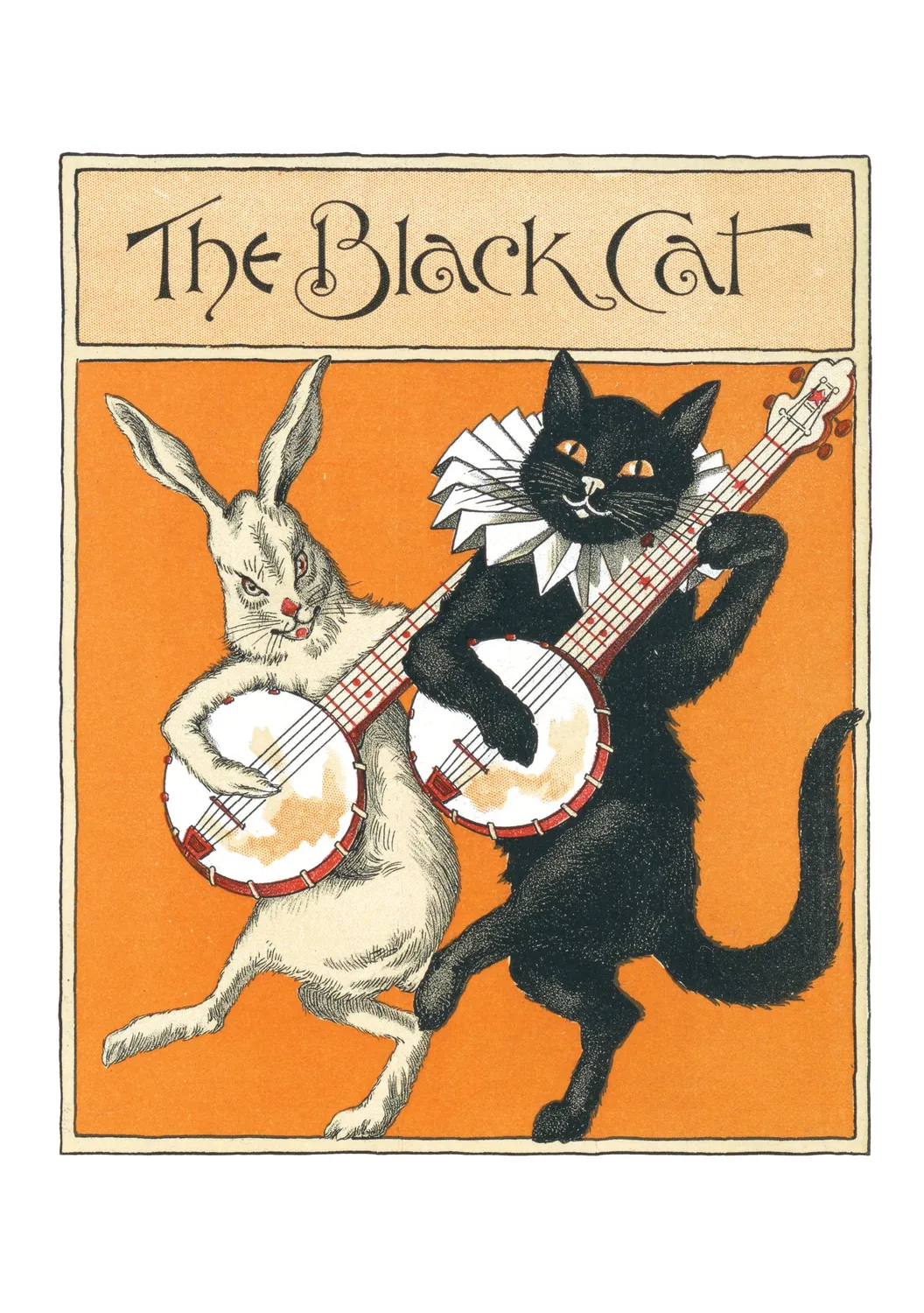 Pomegranate Black Cats kortæske sorte katte humor