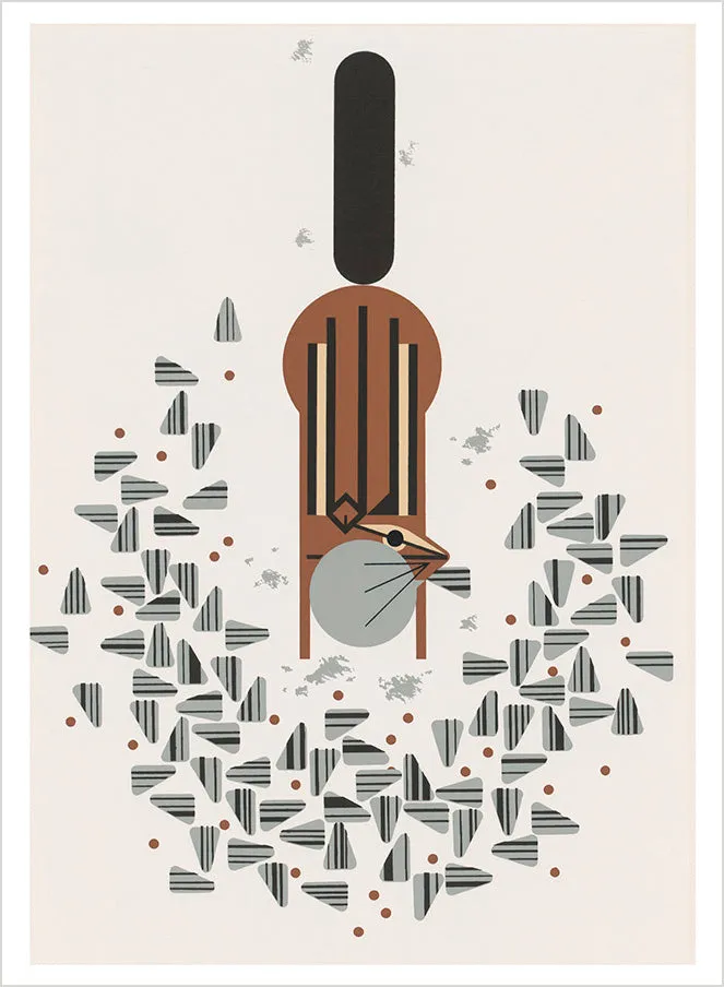 Pomegranate Charley Harper Animal Kingdom postkortbog 30 dyr