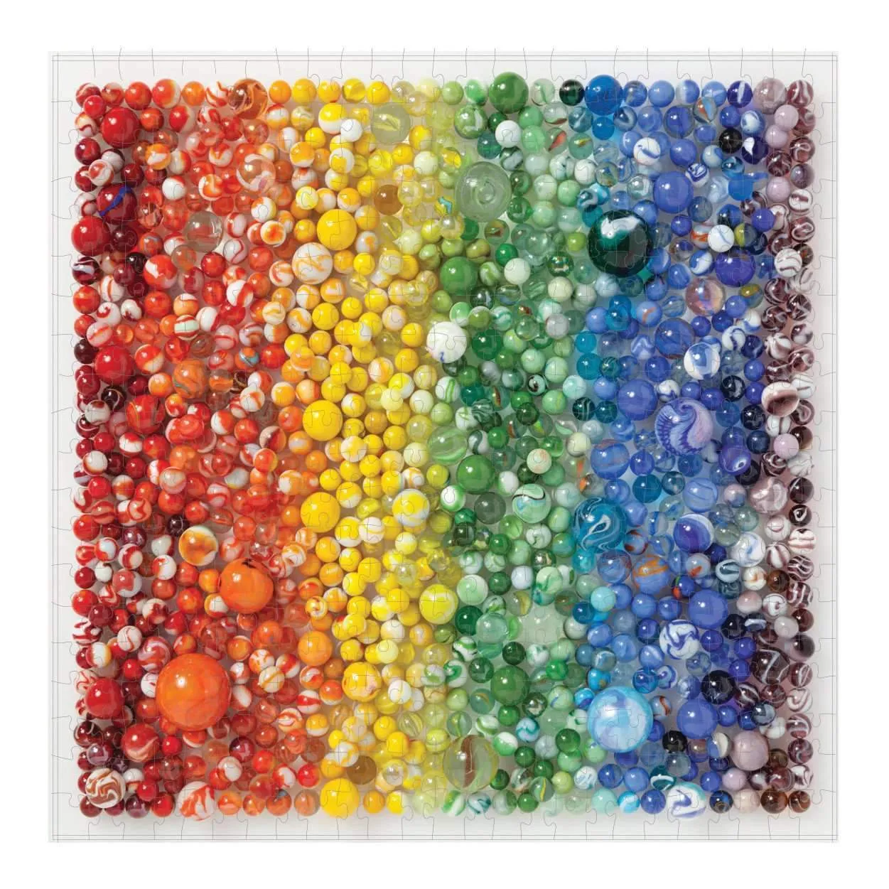 Good Puzzle Co. Rainbow Marbles puslespil 500 brikker rund