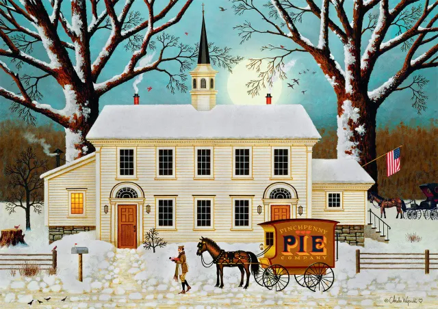 Buffalo Games Charles Wysocki A Pie for the Parson puslespil 300 brikker