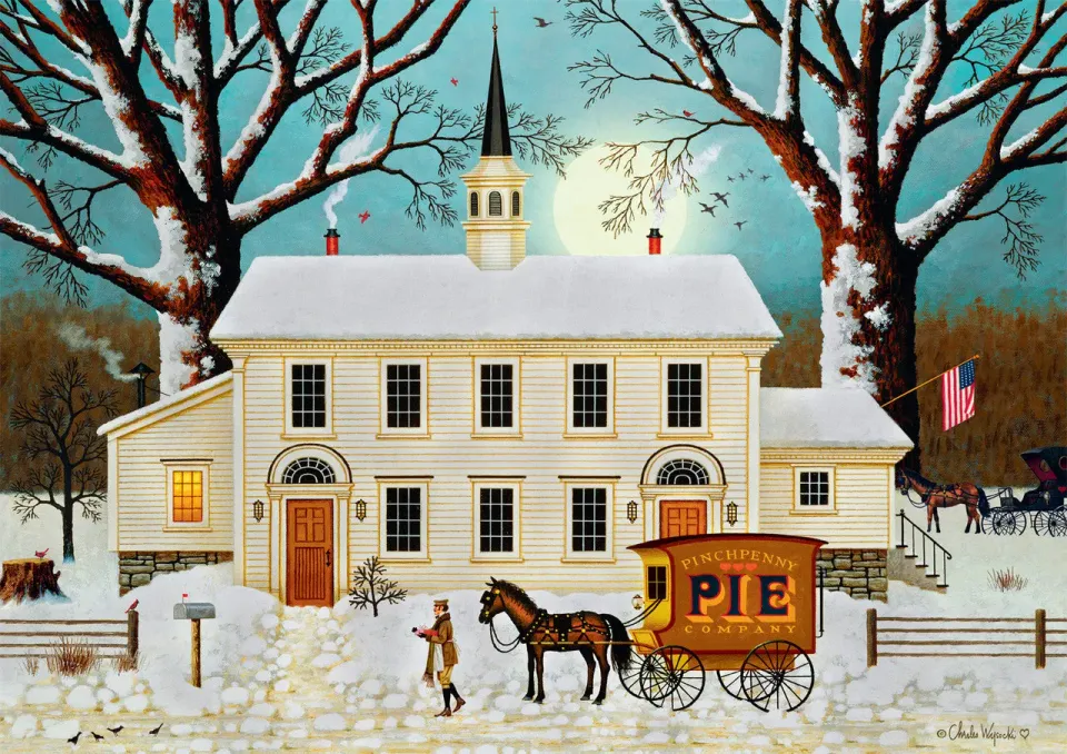 Buffalo Games Charles Wysocki A Pie for the Parson puslespil 300 brikker