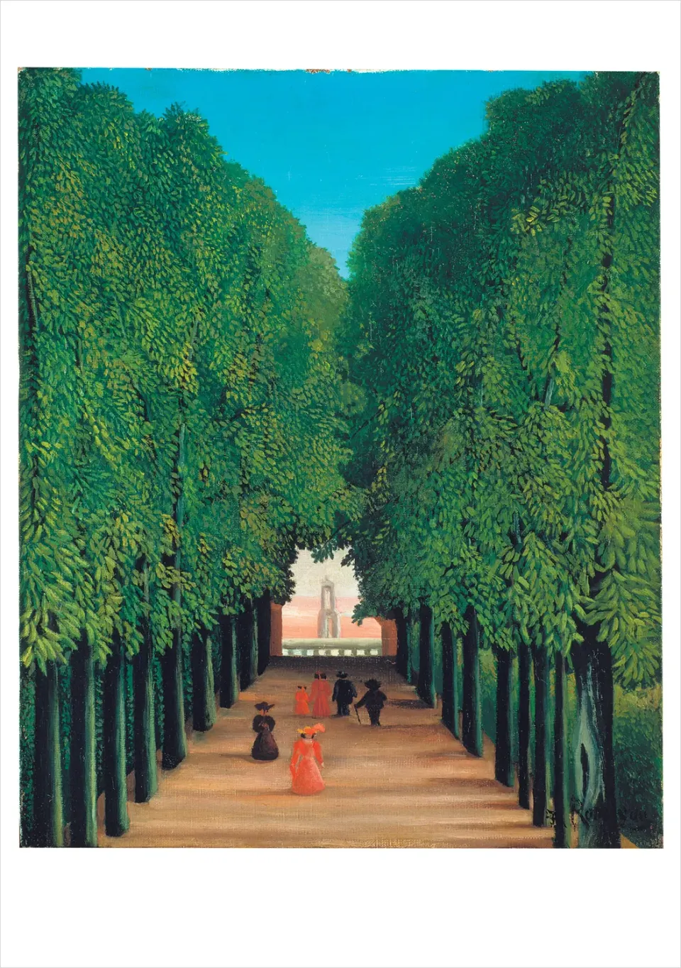 Pomegranate Henri Rousseau kort allé Saint-Cloud
