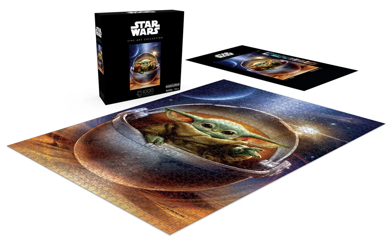 Buffalo Games Star Wars Galactic Child puslespil 1000 brikker Grogu
