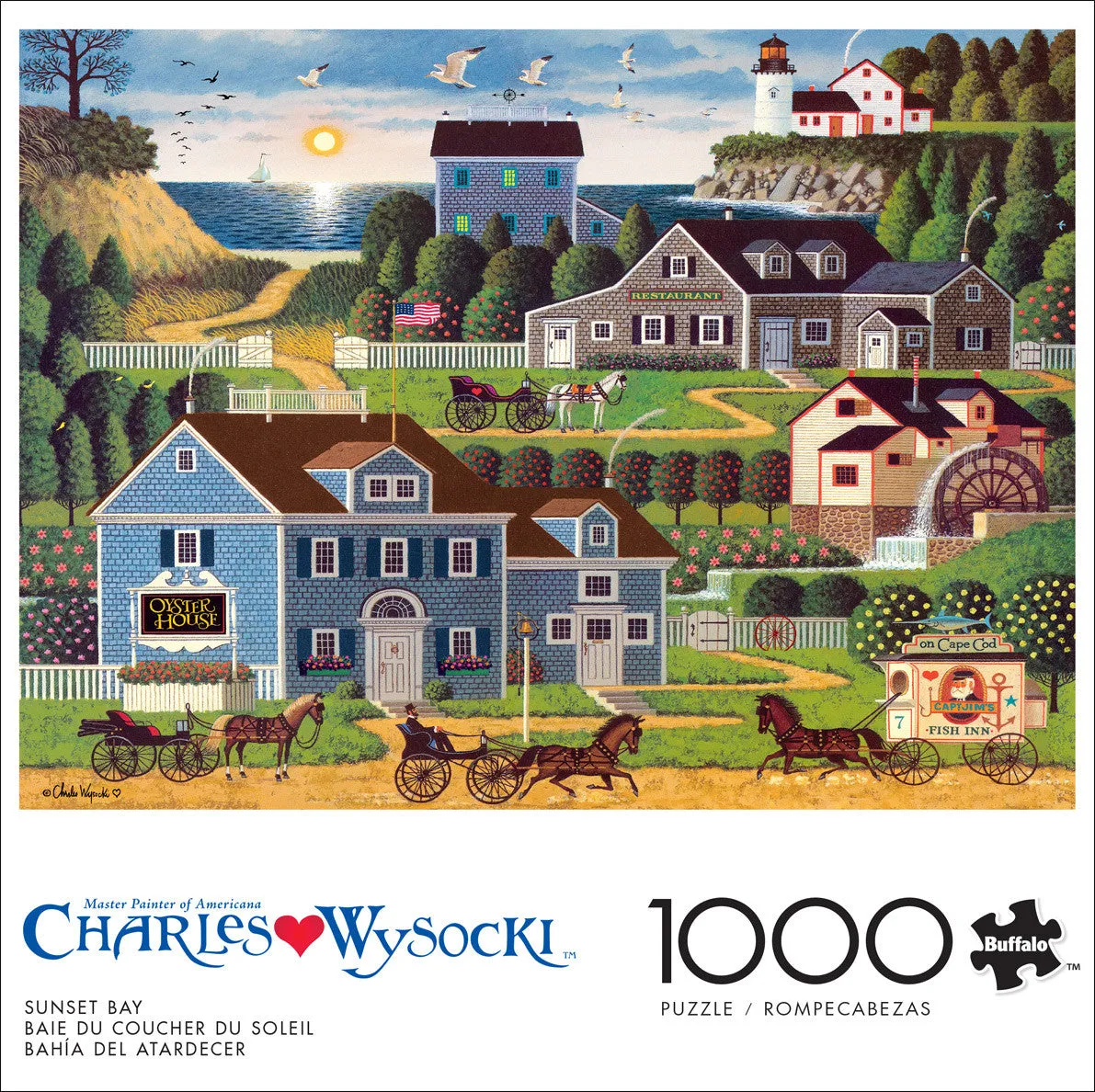 Buffalo Games Sunset Bay puslespil 1000 brikker Wysocki