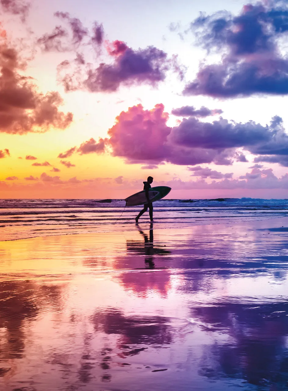 Buffalo Games blanc Sunset Surfer puslespil 300 brikker strand