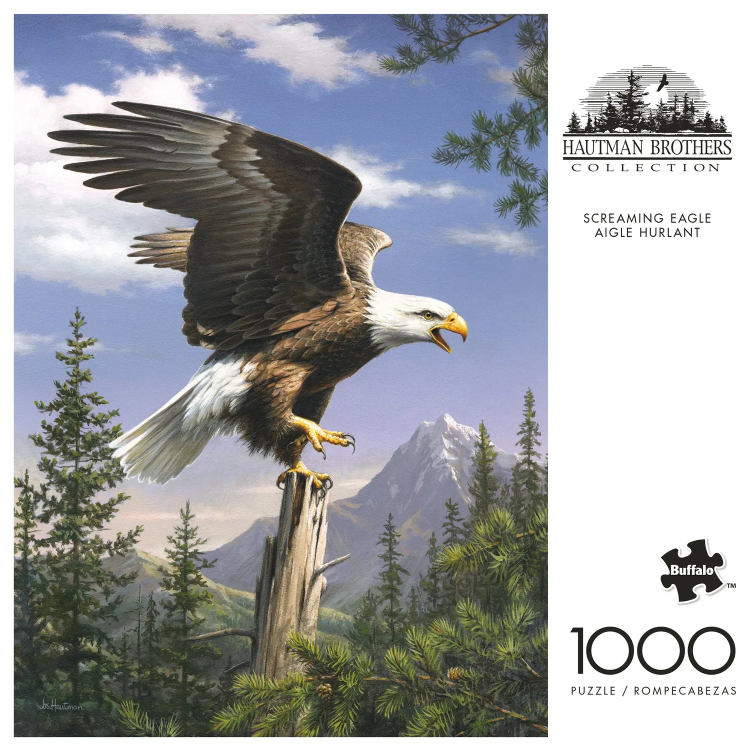 Buffalo Games Hautman Screaming Eagle puslespil 1000 brikker