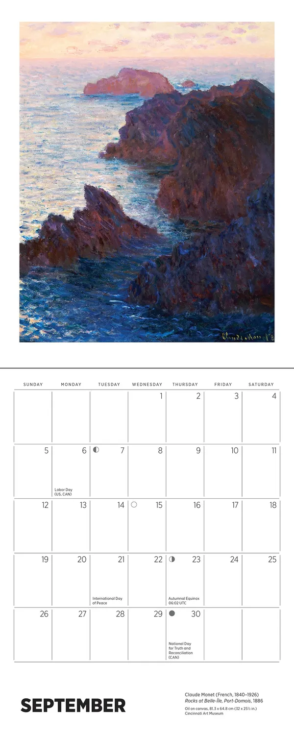 Pomegranate Claude Monet 2027 minikalender væg