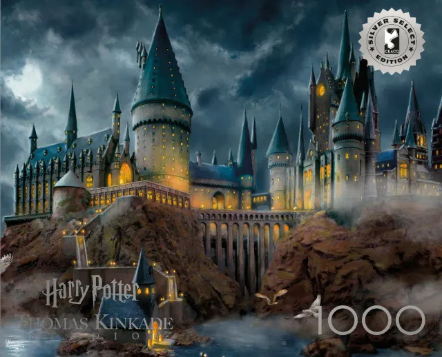 Ceaco Silver Select Hogwarts Castle puslespil 1000 brikker måneskin