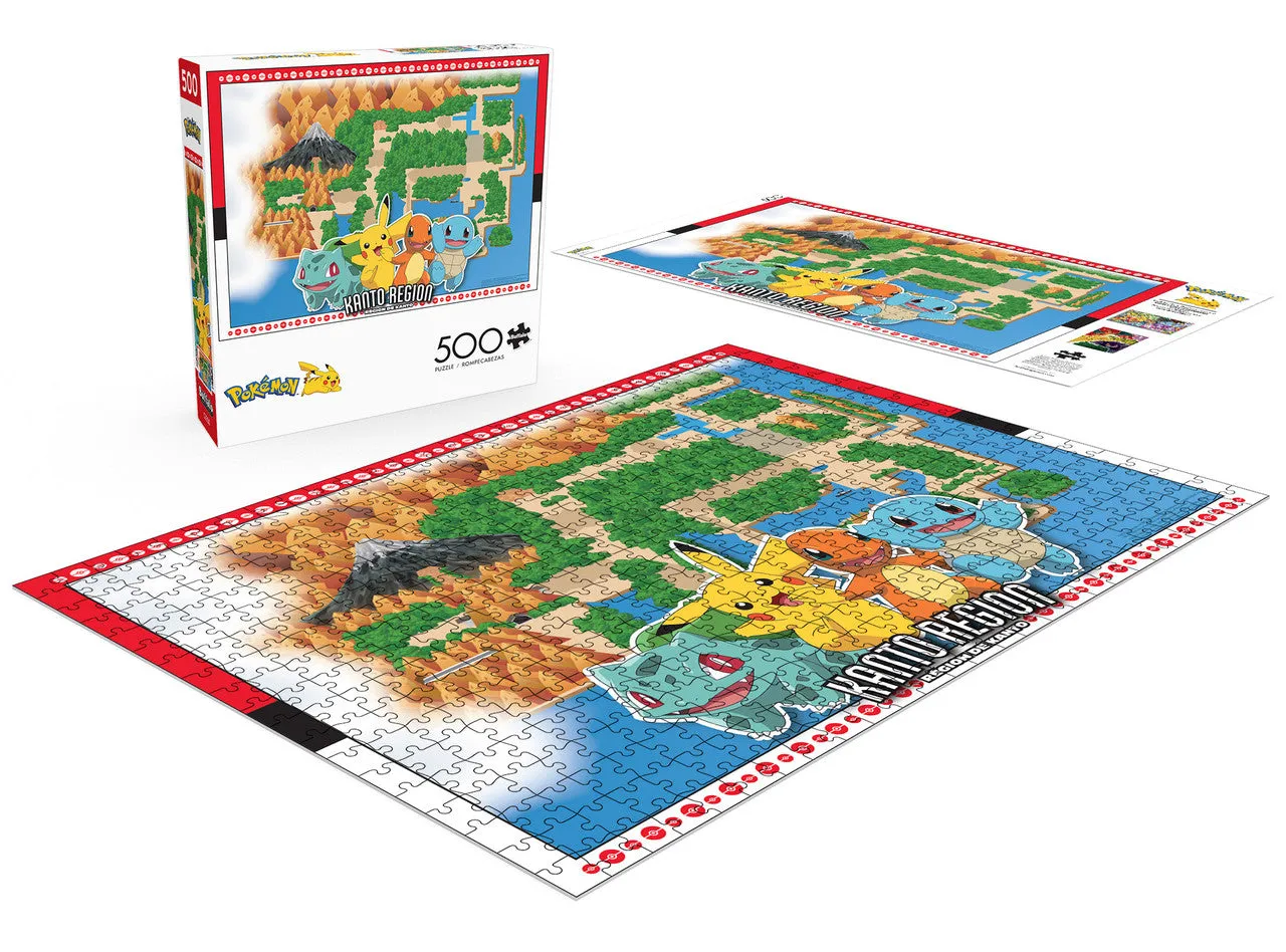 Buffalo Games Pokemon Kanto puslespil 500 brikker kort