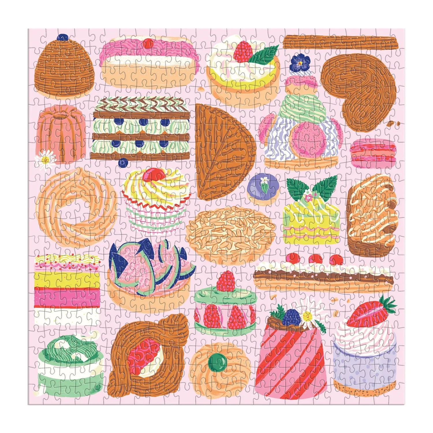 Galison Sweet Confections puslespil 500 brikker kager