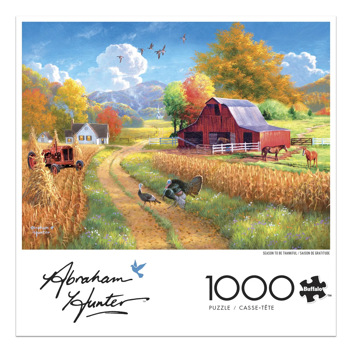Buffalo Games Abraham Hunter Season Thankful puslespil 1000 efterår