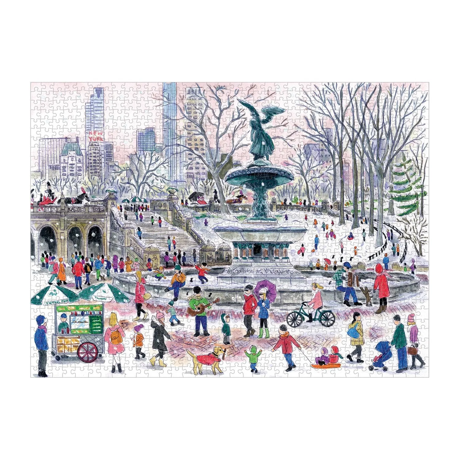 Good Puzzle Co. Storrings Bethesda Fountain puslespil 1000 brikker