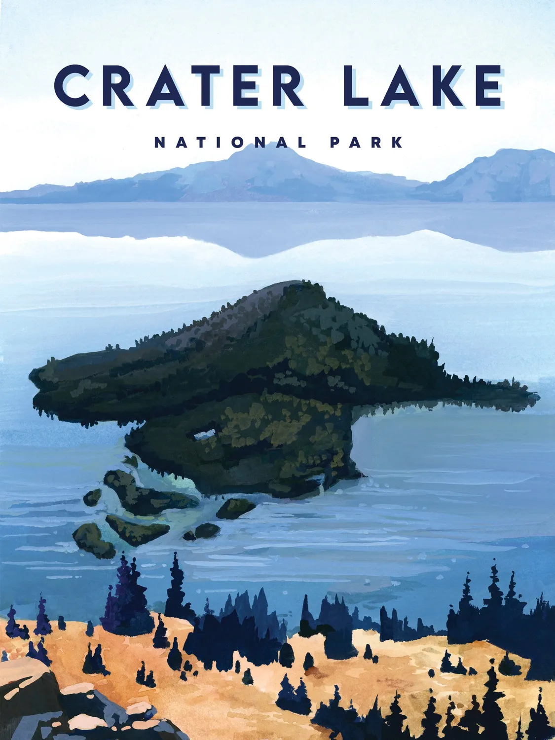 Pomegranate National Parks brevkortæske landskaber