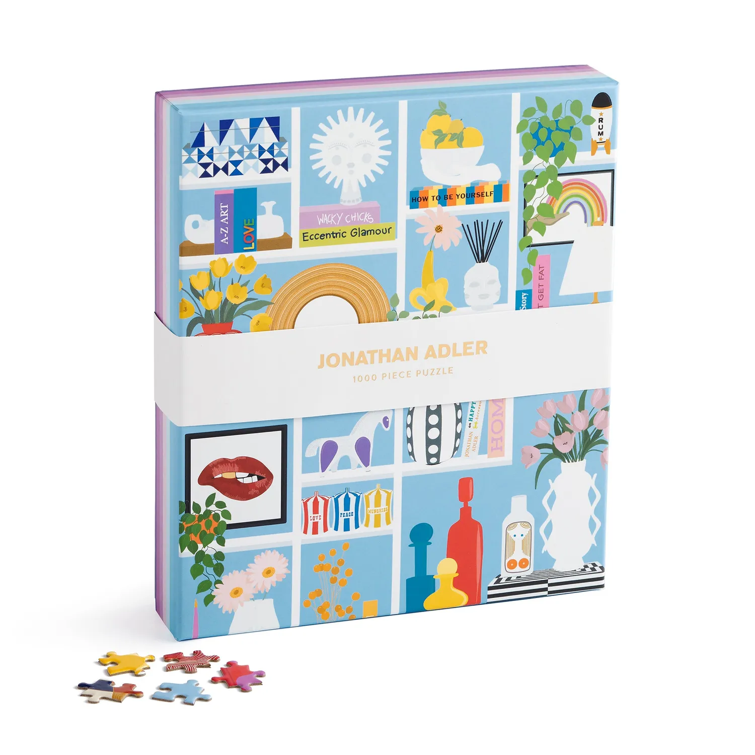 Jonathan Adler Shelfie puslespil 1000 brikker stuehylde