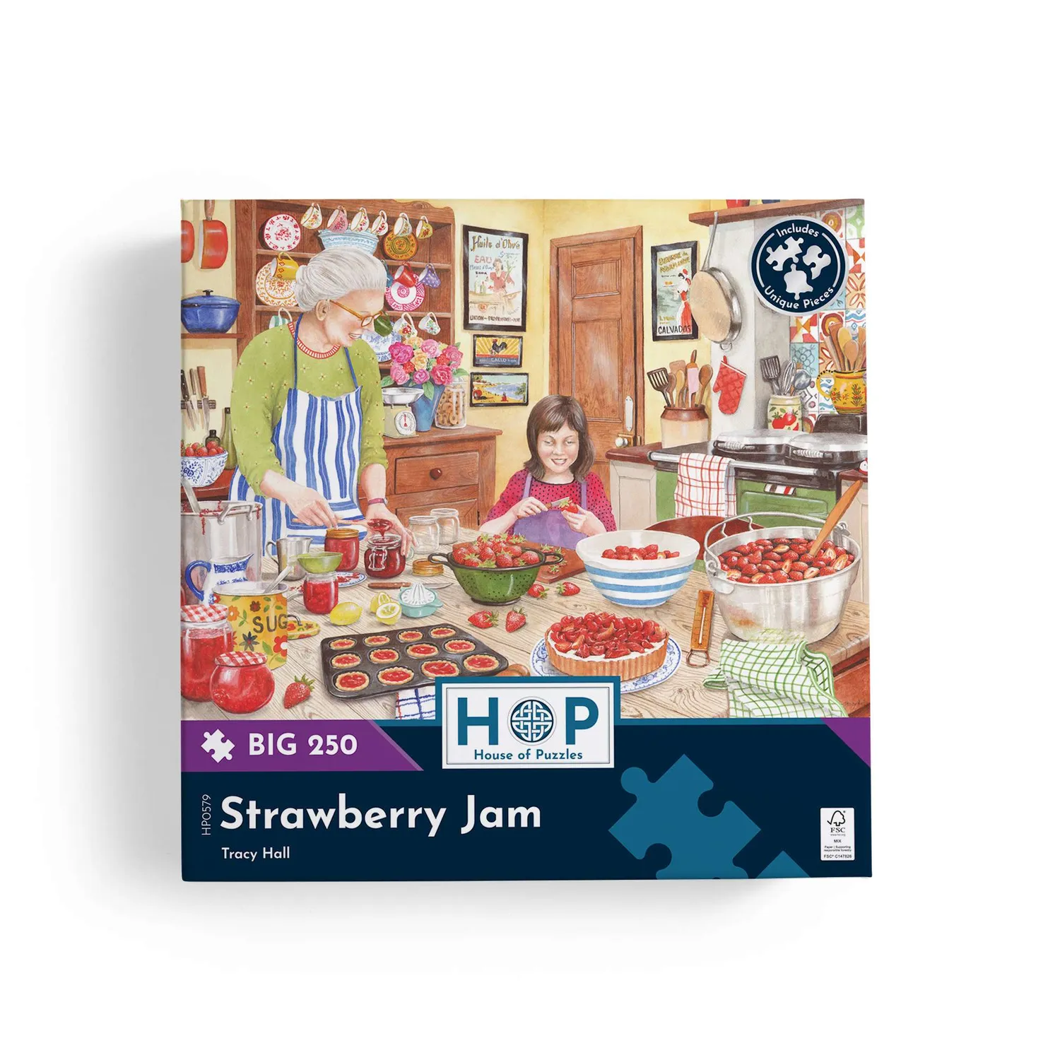 House of Puzzles BIG Strawberry Jam puslespil 250 brikker