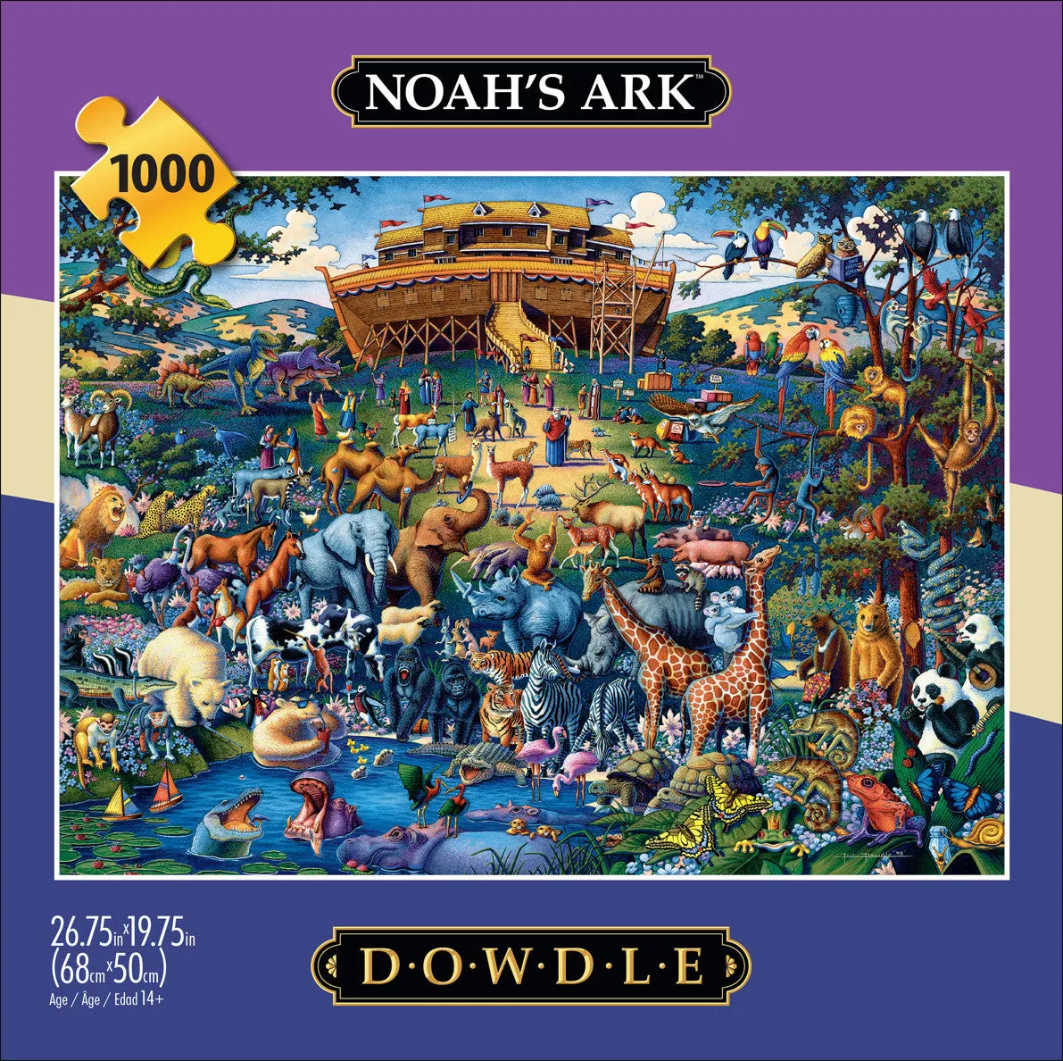 Buffalo Games Eric Dowdle Noahs Ark puslespil 1000 dyr