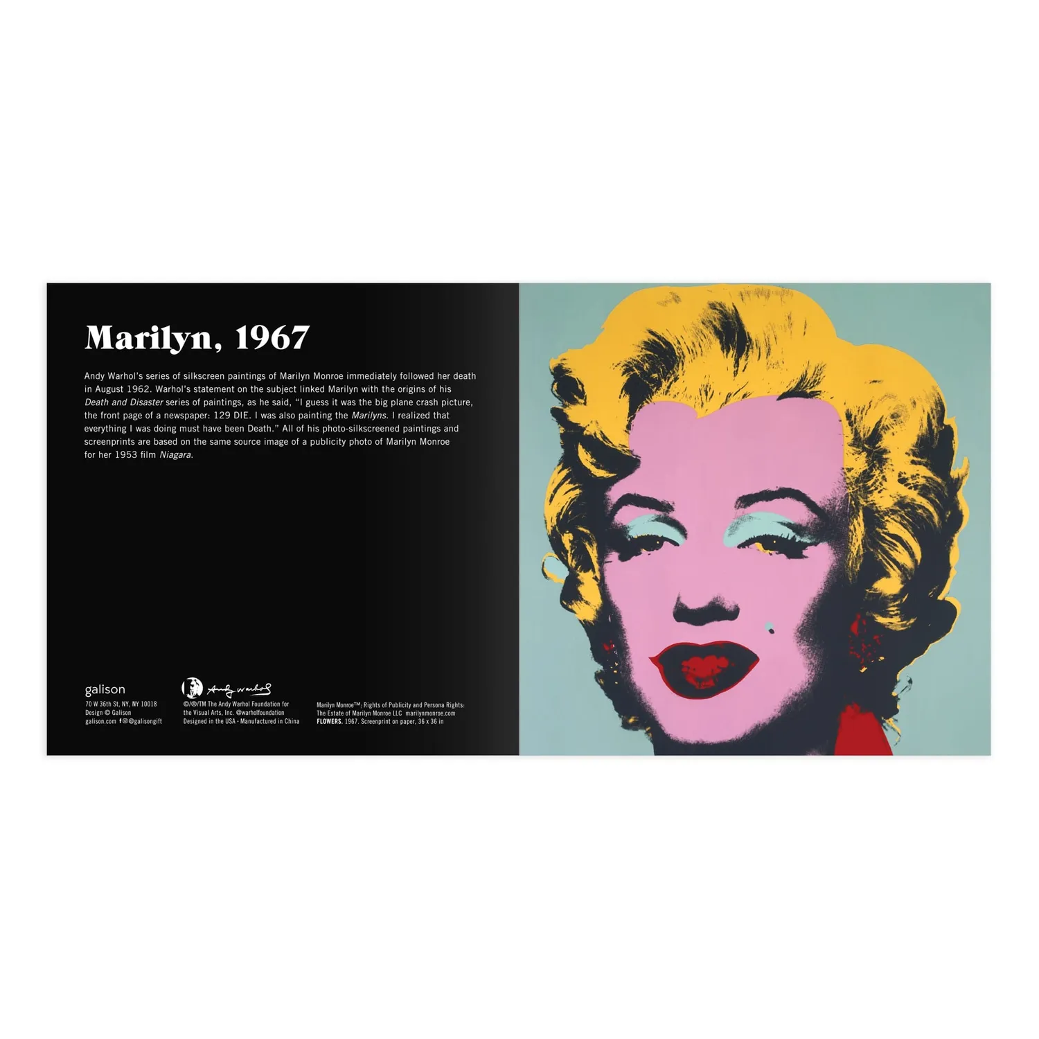 Good Puzzle Co. Marilyn 2-i-1 træpuslespil Andy Warhol