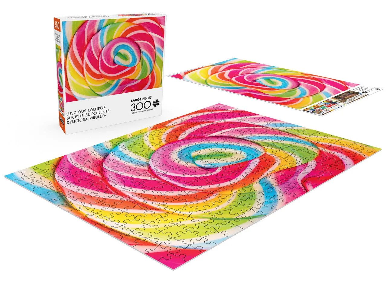 Buffalo Games Luscious Lollipop puslespil 300 store brikker slik
