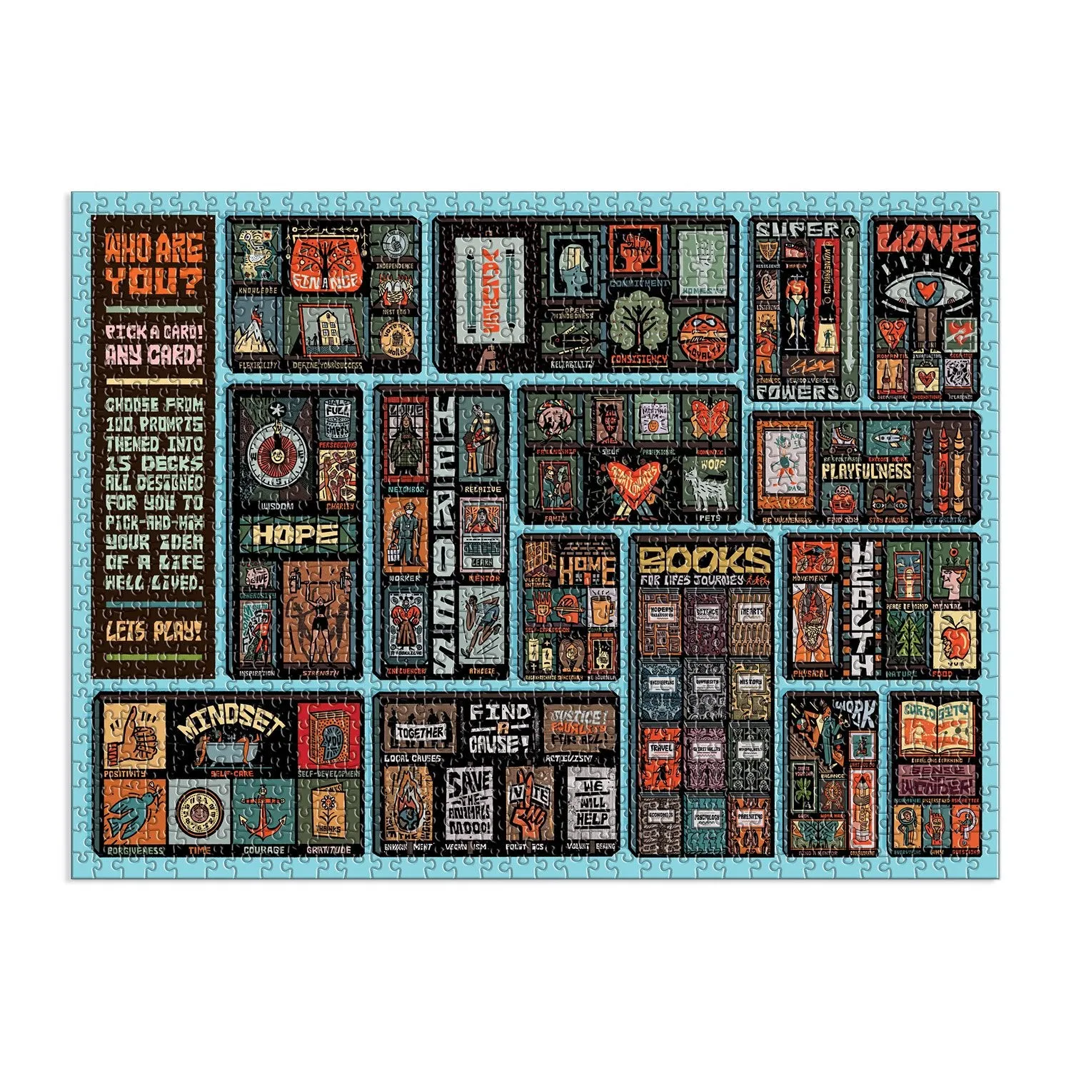 Good Puzzle Co. Who Are You puslespil 1000 brikker plakat