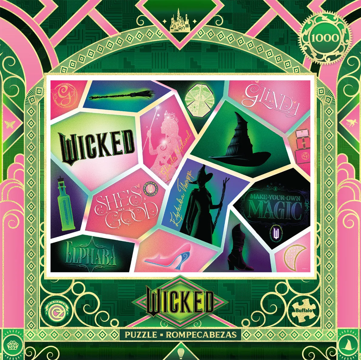 Buffalo Games Wicked Together We're Unlimited puslespil 1000 brikker lyserød