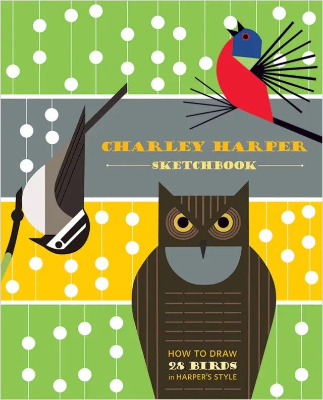 Charley Harper How to Draw 28 Birds skitsebog fugle