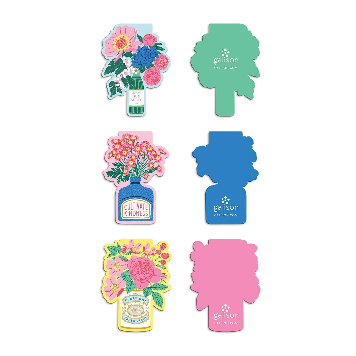 Good Puzzle Co. Ever Upward Florals bogmærker 3 stk magnet