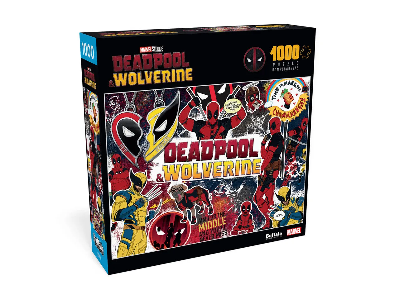 Buffalo Games Collage Deadpool & Wolverine puslespil 1000 brikker Marvel
