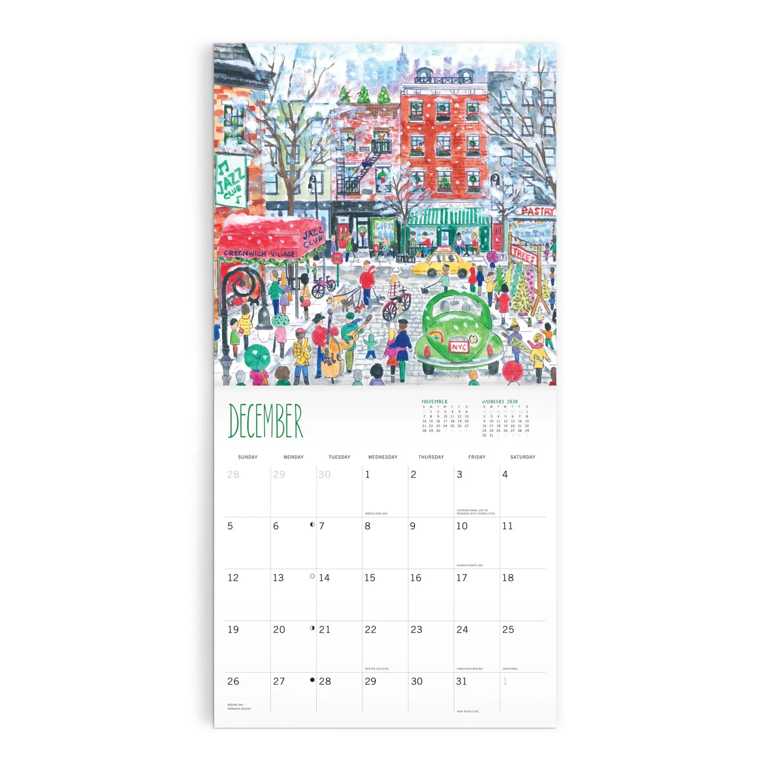 Good Puzzle Co. Michael Storrings 12x12 vægkalender 2027 sæson
