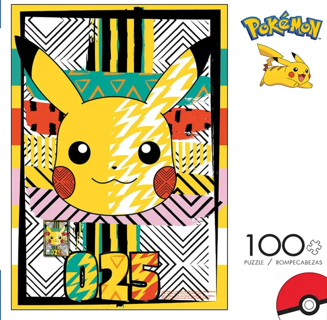 Buffalo Games Pokemon Summer Pattern 100 puslespil Pikachu