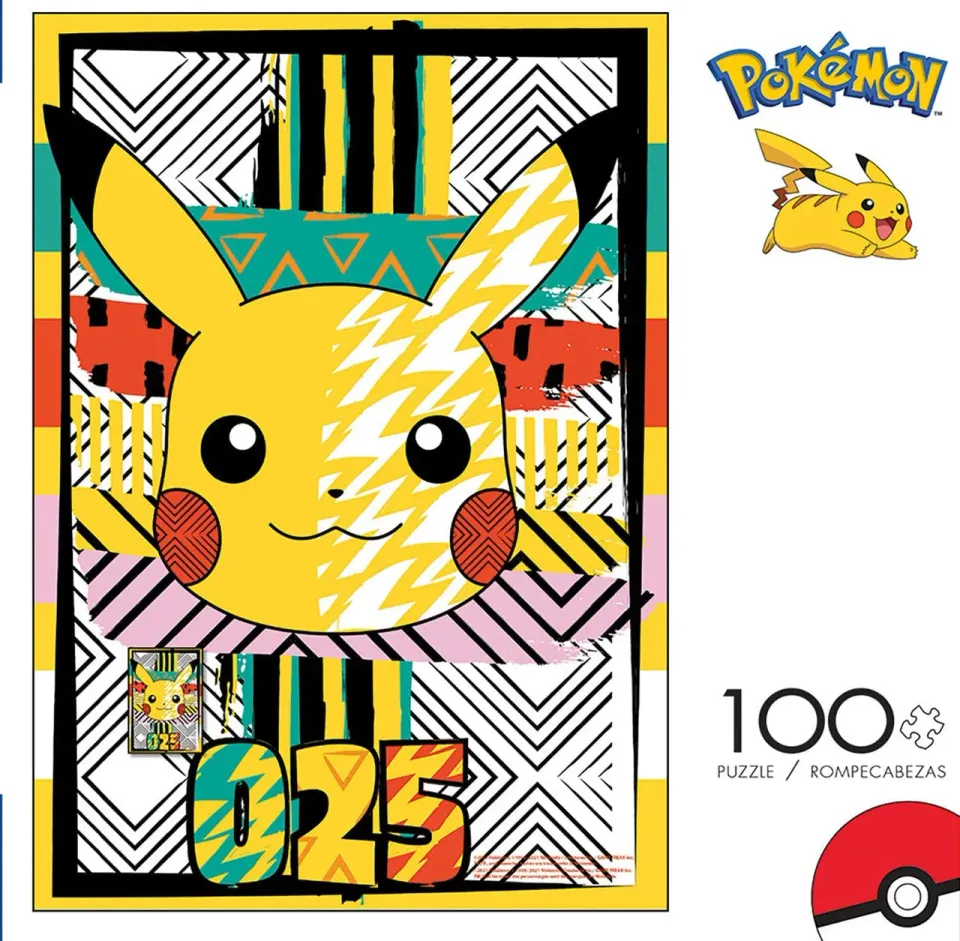 Buffalo Games Pokemon Summer Pattern 100 puslespil Pikachu