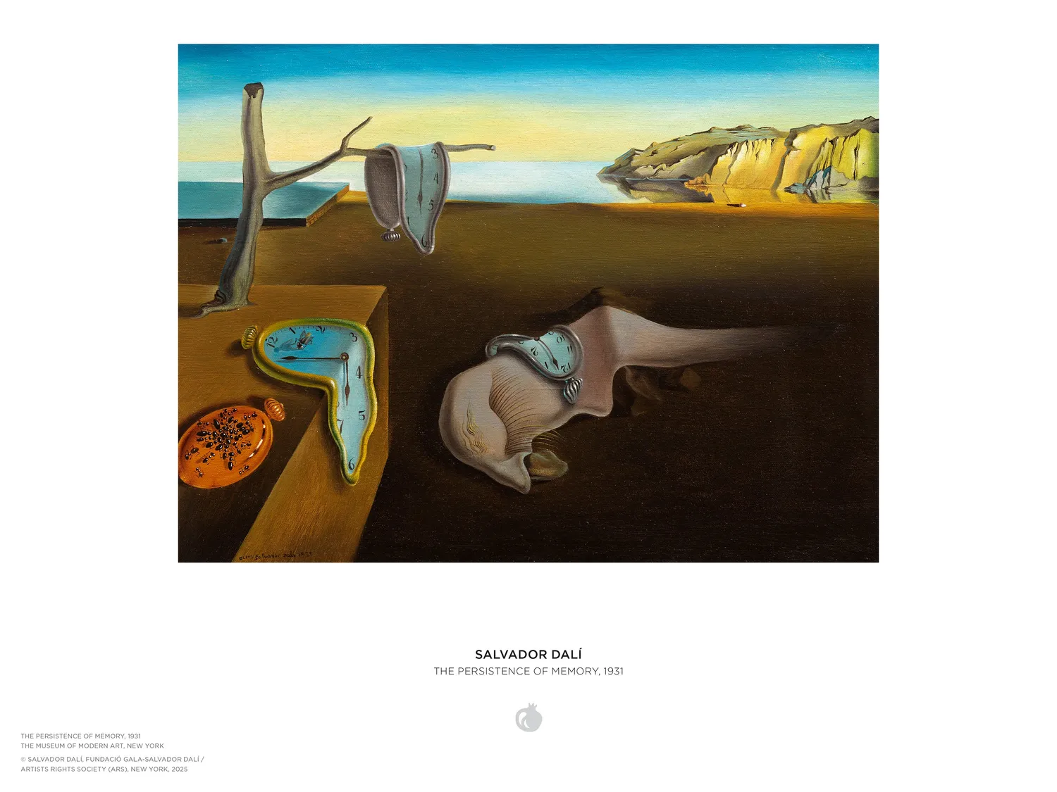 Pomegranate Dalí Persistence of Memory puslespil 1000 brikker