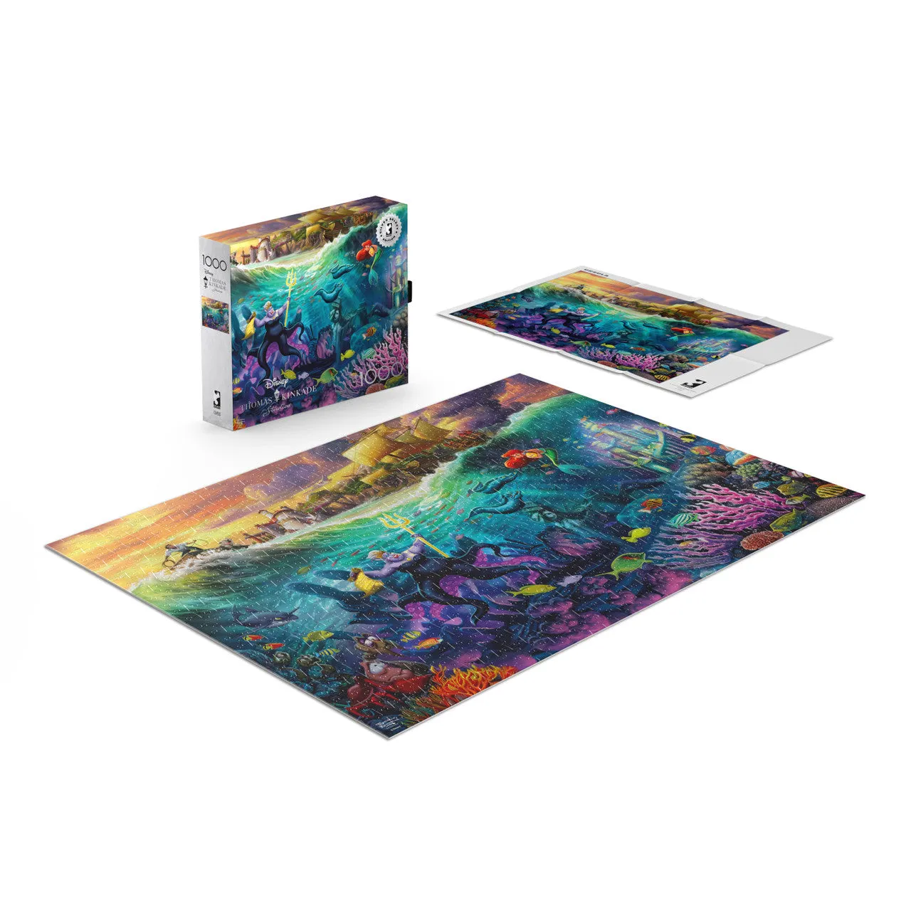 Buffalo Games Silver Select Disney Ursula puslespil 1000 brikker sølvfolie