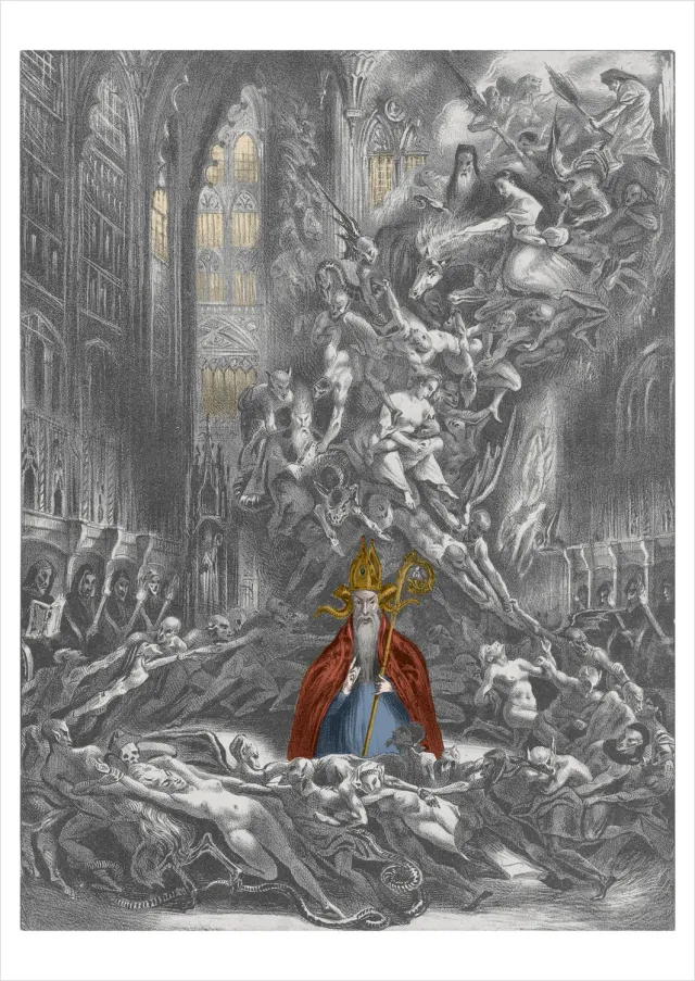 Pomegranate Louis Boulanger Witches Sabbath postkort